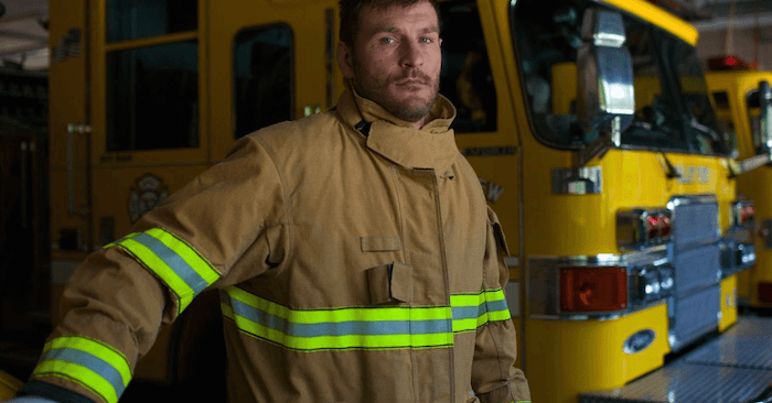 UFC heavyweight champ Stipe Miocic working as a firefighter.