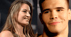 Miesha Tate and Mickey Gall.