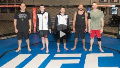 Nascar drivers do some MMA training with UFC fighters.