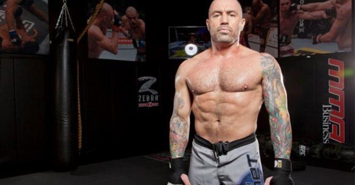 Shirtless Joe Rogan is definitely ripped